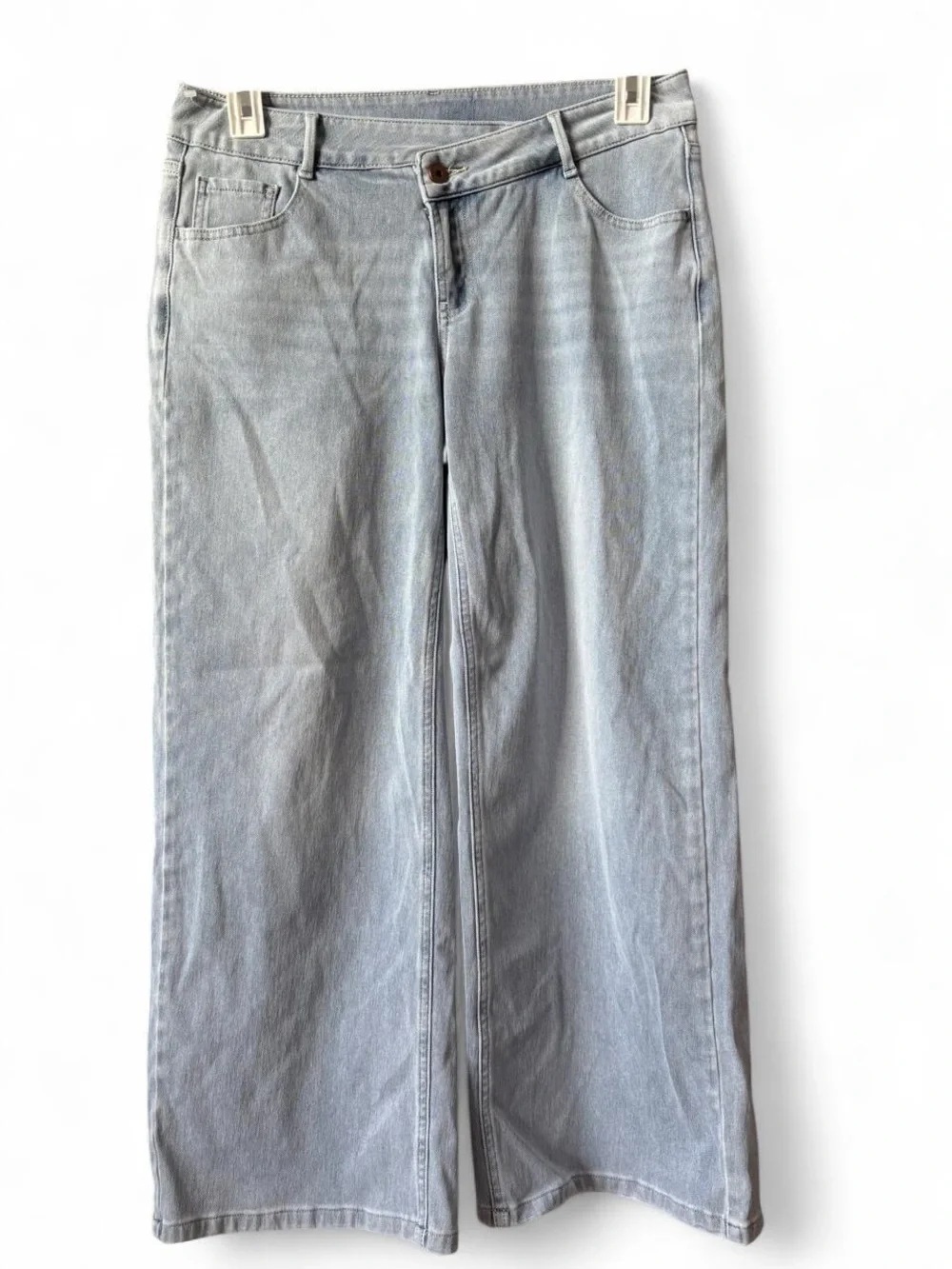HALARA Light Blue Wide-Leg High-Rise Jeans